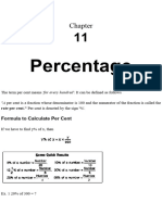 PERCENTAGE