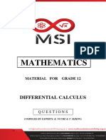 MSI Calculus Questions