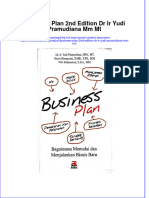 Full Download Business Plan 2Nd Edition DR Ir Yudi Pramudiana MM MT Online Full Chapter PDF