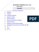 Pakistan PUNJAB - SERVICE - TRIBUNALS - ACT, - 1974