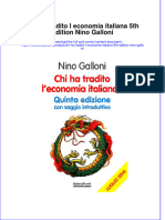 Full Download Chi Ha Tradito L Economia Italiana 5Th Edition Nino Galloni Online Full Chapter PDF