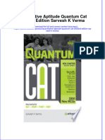 Full Ebook of Quantitative Aptitude Quantum Cat 2022Nd Edition Sarvesh K Verma Online PDF All Chapter