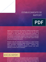 Establecimiento de Rapport