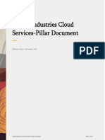 Oracle Industries Cloud Services Pillar Document