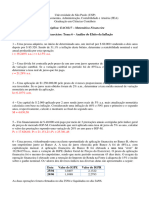 Lista de Exercícios - Tema 6 - Análise Do Efeito Da Inflação