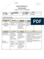 SESION DE APRENDIZAJE de Tercero de Ccss Gestion de Riesgo