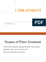 Lec-12 (Water Treatment and Coagulation & Flocculation)