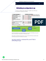 Withholding Tax Configuration in Sap - Tech Concept Hub