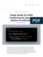 Apache Airflow Certification - Study Guide For DAG Authoring