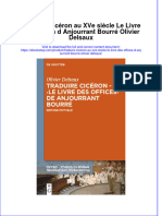 PDF of Traduire Ciceron Au Xve Siecle Le Livre Des Offices D Anjourrant Bourre Olivier Delsaux Full Chapter Ebook