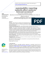 Do Sustainability Reporting Standards Affect Analysts Forecast Accuracy