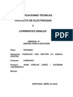 Especificaciones Tecnicas Electricidad Oficinas