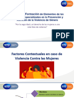 Factores Contextuales en Caso de Violencia Contra Las Mujeres