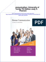 Full Ebook of Human Communication University of Central Florida 7Th Edition Judy C Pearson Online PDF All Chapter