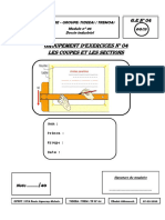 Groupement D Exercices N°4 Dessin Coupes Et Section