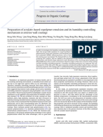 2011 Preparation of Acrylate-Based Copolymer Emulsion and Its Humidity Controlling Mechanism in Interior Wall Coatings