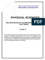 Physical Sciences Grade 11 Revision Term 1 - 2023