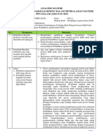 Analisis Materi PBL Evaluasi Pembelajaran