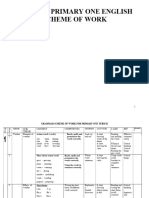 P.I Grammar, Composition & Comprehension Scheme of Work Term Ii