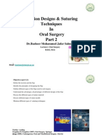 Incision Designs & Suturing Technique in Oral Surgery-Part-2