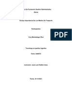 Ensayo La Iportancia de Los Medios de Trasporte