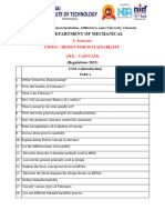 CD4152 - Design For Sustainability - Question Bank