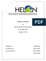 Project Report For Restaurant Reservation Group