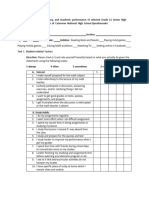 Questionnaire Research Math Anxiety and Self Efficacy