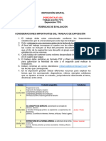 Trabajos de Exposición y Rúbricas de Evaluación TGD