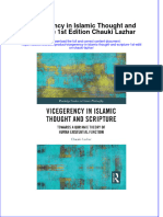 Full Ebook of Vicegerency in Islamic Thought and Scripture 1St Edition Chauki Lazhar Online PDF All Chapter