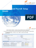 Oracle HR and Payroll Setup