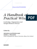 A Handbook of Practical Wisdom Intro