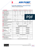 E123 Hydroseal Standard Elastomer Lined Pump Data