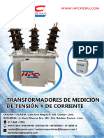 Catalogo de Transformadores de Medicion de Tension y de Corriente - HPC