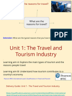 Unit 1 - The Travel and Tourism Industry - LAA & LAB