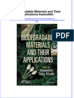 Biodegradable Materials and Their Applications Inamuddin Full Chapter PDF