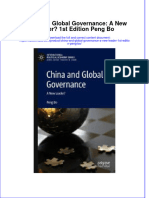 China and Global Governance A New Leader 1St Edition Peng Bo Full Chapter PDF