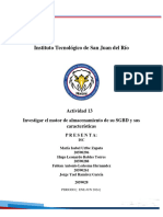 Investigar El Motor de Almacenamiento de Su SGBD y Sus Características