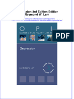 Depression 3Rd Edition Edition Raymond W Lam Full Chapter PDF