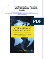 Full Download International Organization Theories and Institutions 3Rd Edition J Samuel Barkin Ebook Online Full Chapter PDF