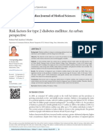 Risk Factors For Type 2 Diabetes Mellitus An Urban