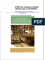 (Download PDF) Etextbook For Teachers Pocket Guide To School Law A 3Rd Edition Full Chapter PDF