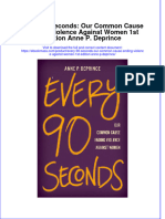 (Download PDF) Every 90 Seconds Our Common Cause Ending Violence Against Women 1St Edition Anne P Deprince Full Chapter PDF