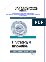 (Download PDF) Etextbook For It Strategy Innovation 4Th Edition by James D Mckeen Full Chapter PDF