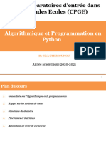 Cours Algo Programmation Python