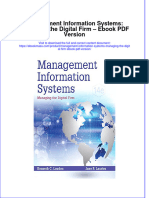 (Download PDF) Management Information Systems Managing The Digital Firm Version Full Chapter PDF