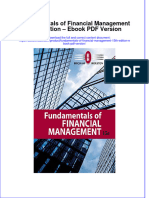 Fundamentals of Financial Management 15Th Edition Version Full Chapter PDF