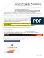 01 Getting Started With Eclipse (Sep 2023 Update)
