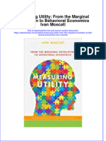 Measuring Utility From The Marginal Revolution To Behavioral Economics Ivan Moscati Full Chapter PDF