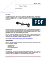 Types of Axles